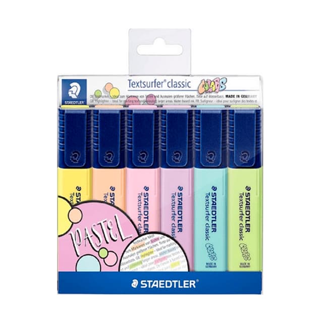 Marcador Staedtler Pastel 6 Unidades