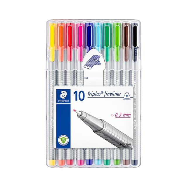Marcador Fineliner Staedtler Triplus 334 Sb10 10 Unidades