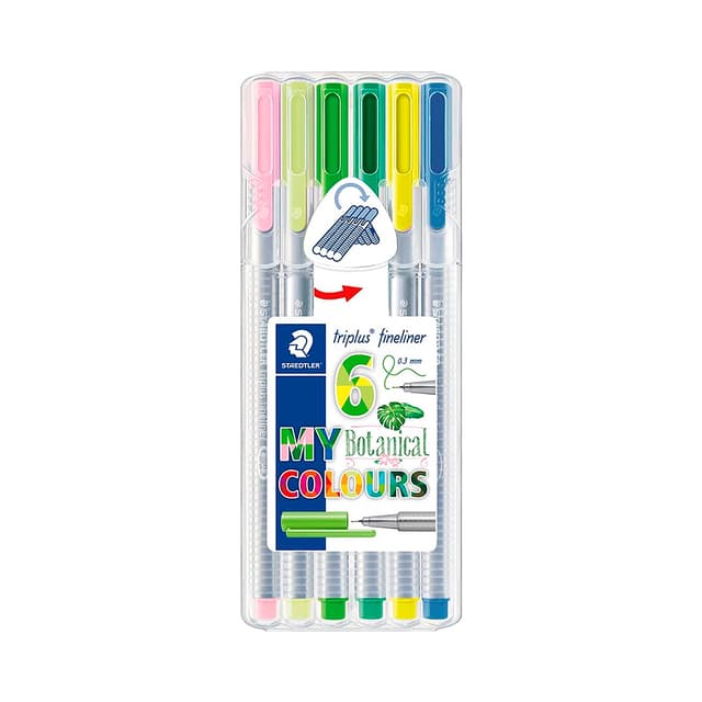 Marcador Fineliner Staedtler Triplus My Botanical Colours V334S6C8RE 6 Unidades