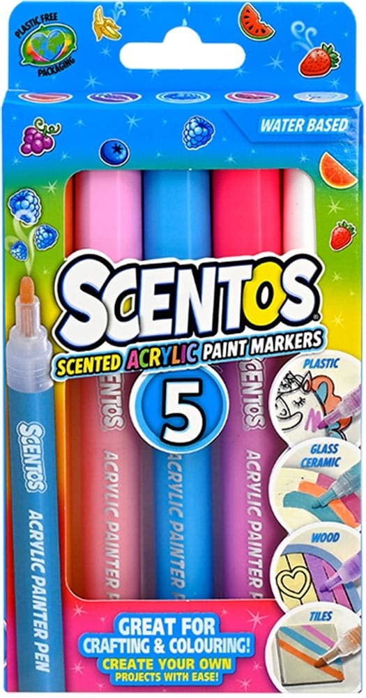 Marcadores de Tinta Acrílica Perfumada Scentos - 20457 (5 Unidades)