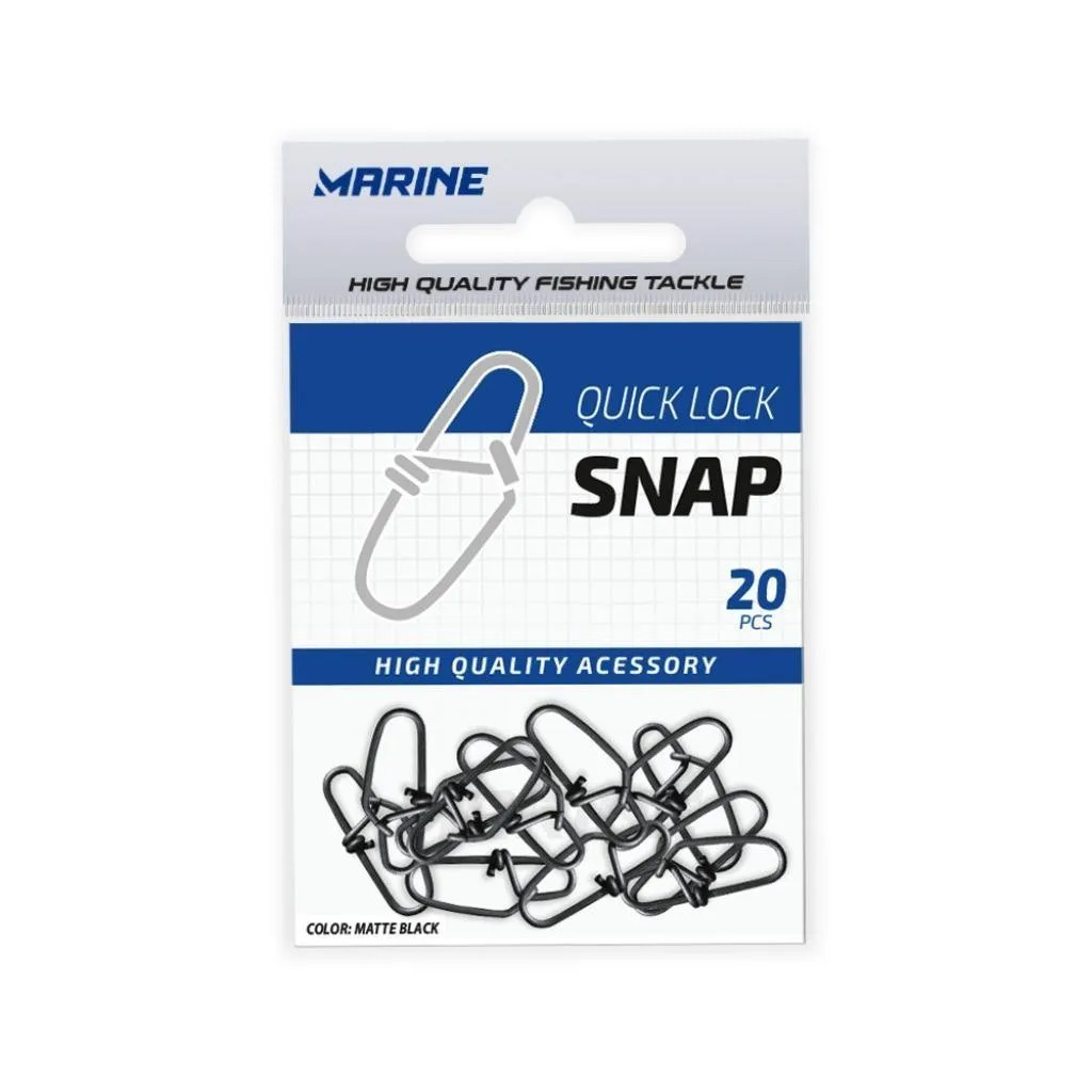 Marine Marine Accesorios Quick Lock Snap Ct Acero Inoxidable 2 (1.6 Cm) Negro