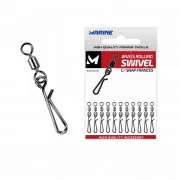 Girador Marine Rolling Swivel Ct 6 com 20 Snap Francês Blacknickel