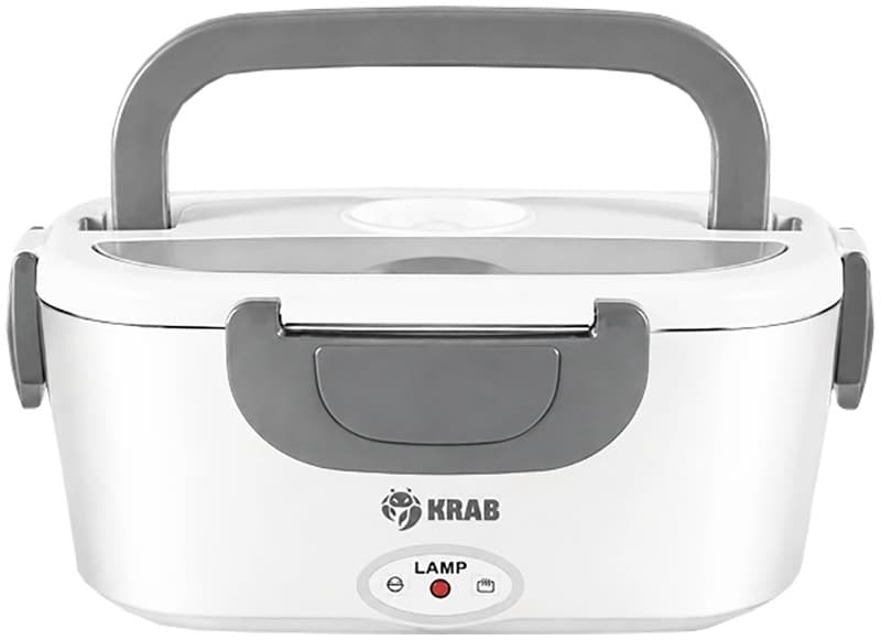 Marmita Elétrica Krab Kbmie60 Inox 1,5L 60W Bivolt Branco/Cinza