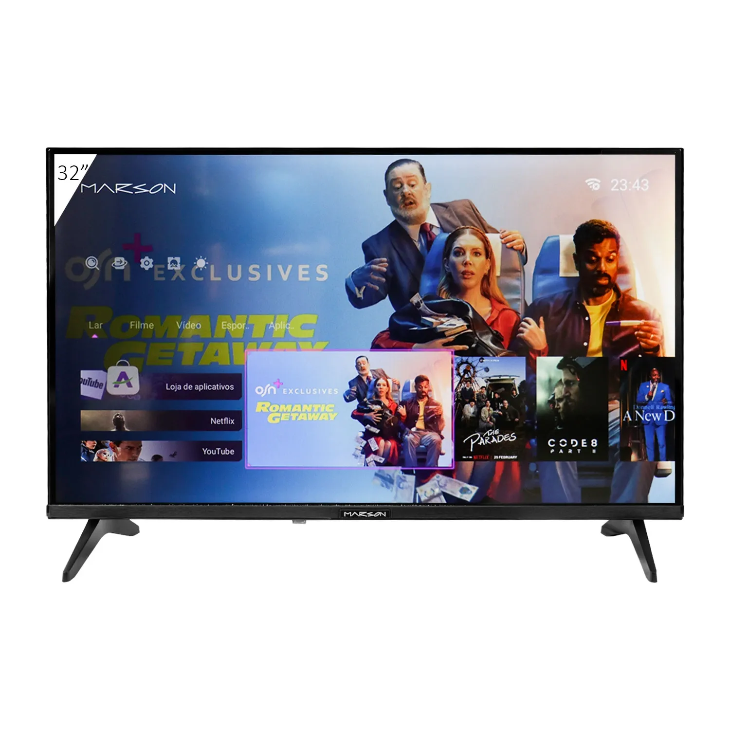 TV Smart LED Marson 32" Mas32 HD/ISDB-T/Android