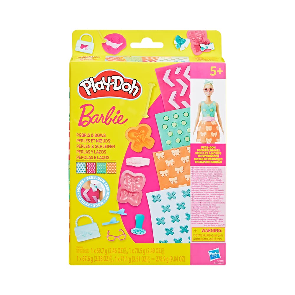 Massa de Moldear Barbie Pérolas e Laços Hasbro Play Doh G1355