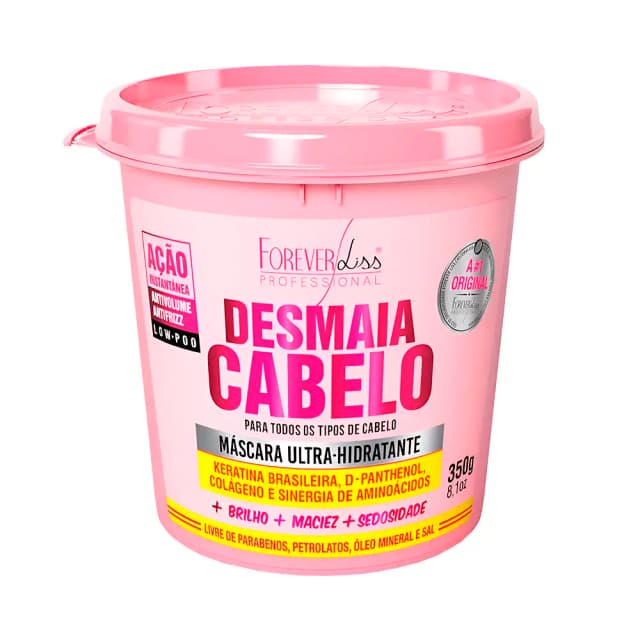 Máscara Capilar Forever Liss Desmaia Cabelo Ultra Hidratante 350GR