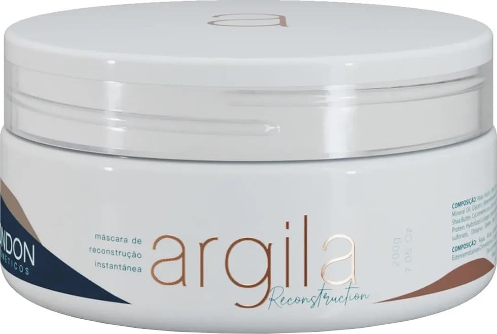 Máscara Capilar London Cosméticos Argila Reconstruction - 200G