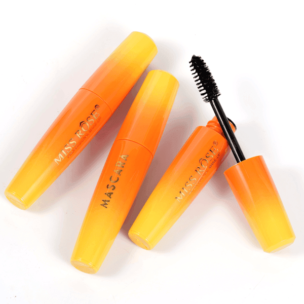 Máscara de Cílios Miss Rose Fashion Tubo Laranja e Amarelo