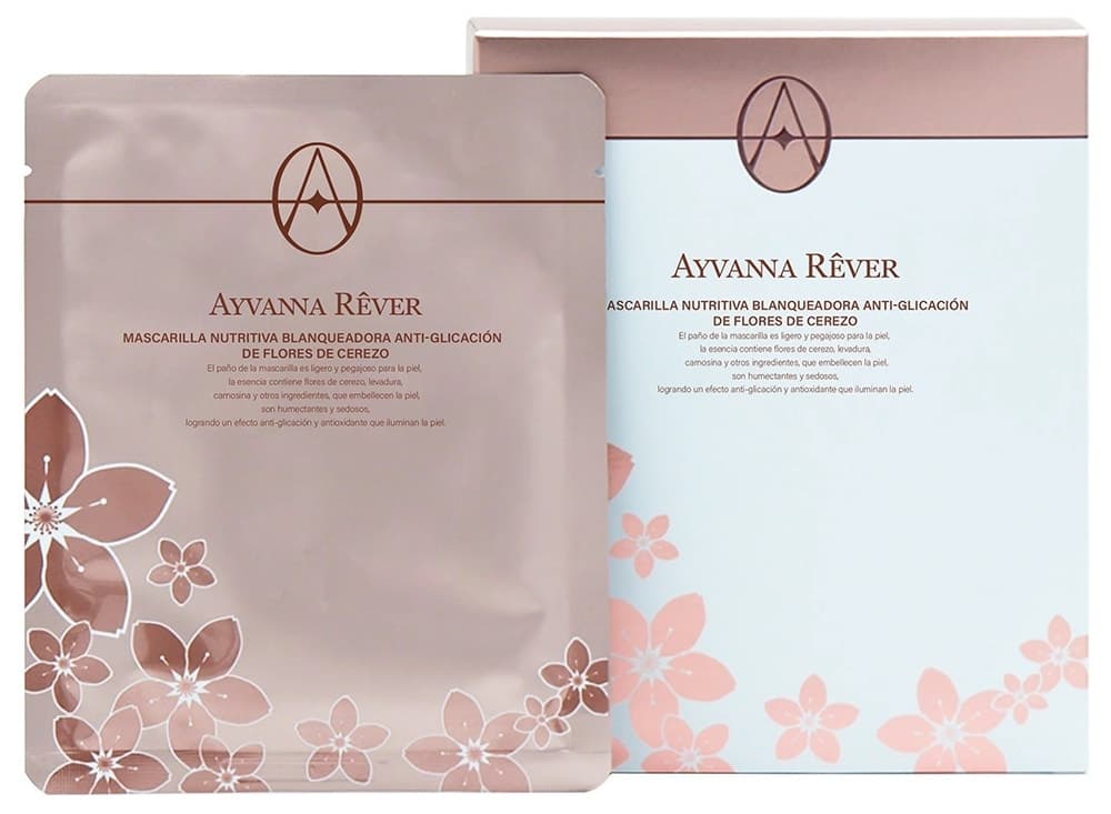 Máscara Facial Ayvanna Rever Nutritivo Clareador (5 Unidades de 22mL)