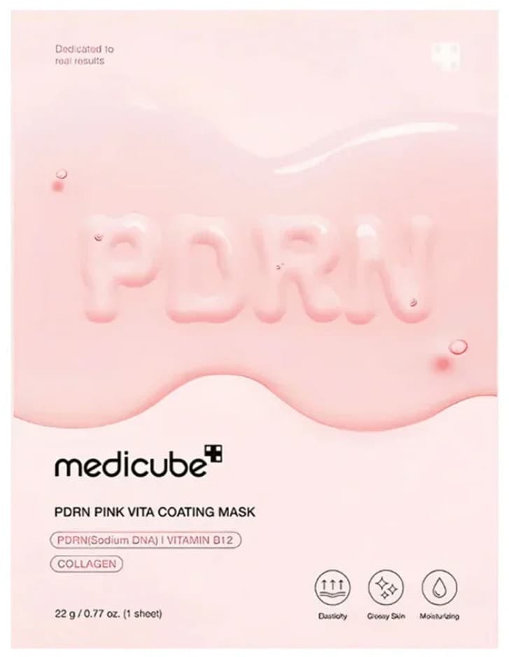 Máscara Facial Medicube Dna Pdrn Pink Vita Coating - 22G (1 Unidade)
