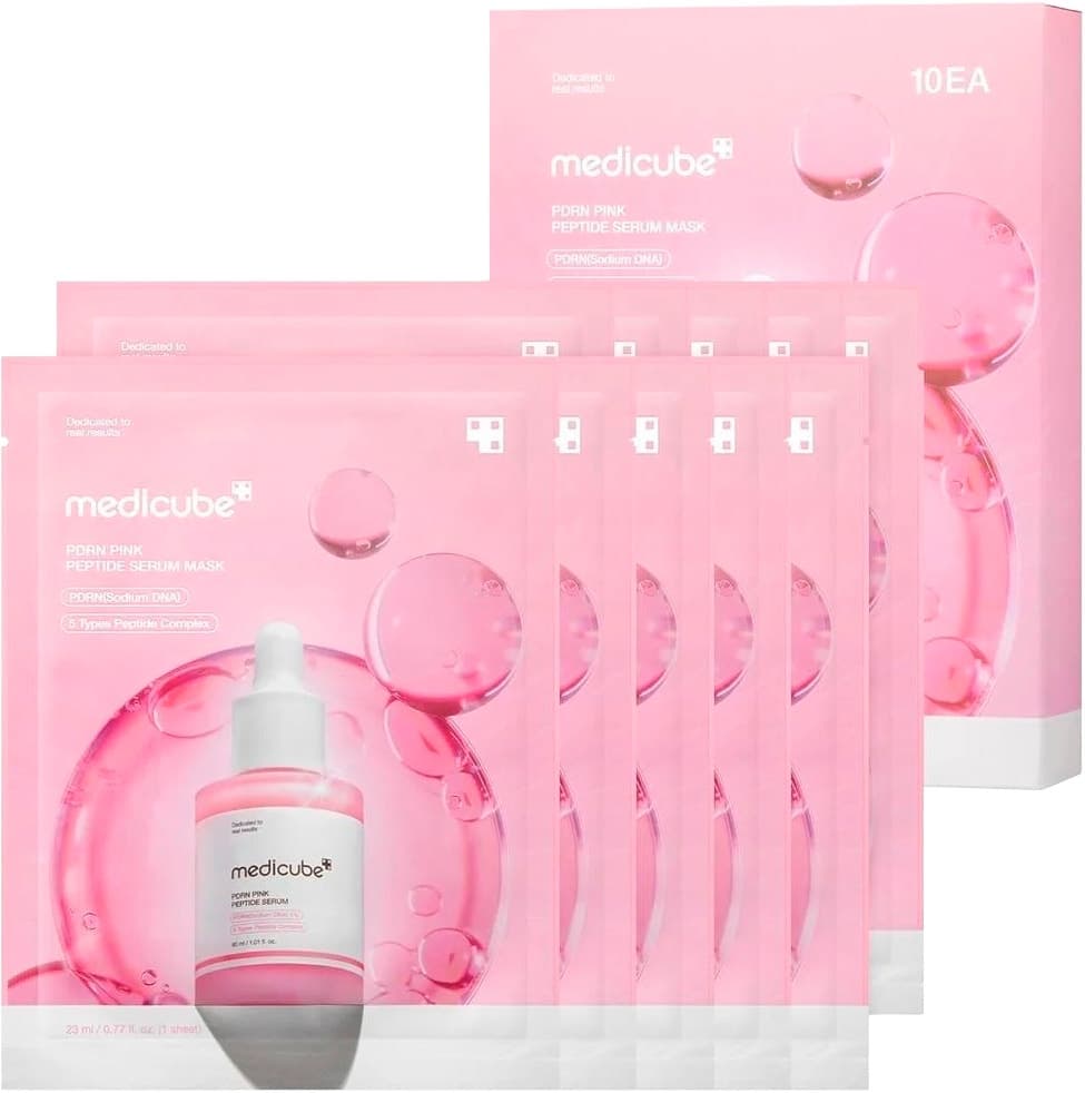 Máscara Facial Medicube Pdrn Pink Collagen Serum 23mL (10 Unidades)