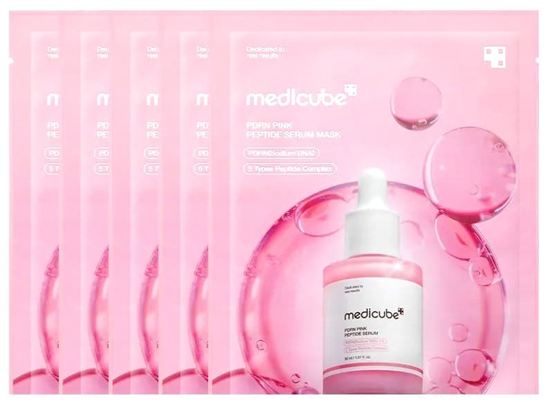 Máscara Facial Medicube Pdrn Pink Collagen Serum - 23mL (6 Unidades)