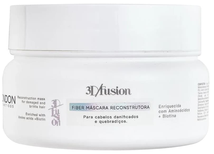 Máscara para Cabelo London Cosméticos 3D Fusion Reconstructora - 200G