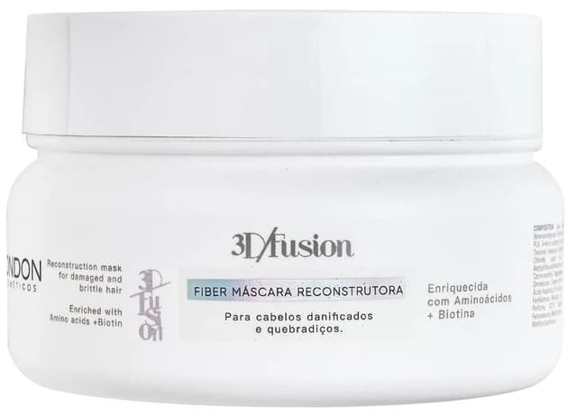 Máscara para Cabelo London Cosméticos 3D Fusion Reconstructora - 200G