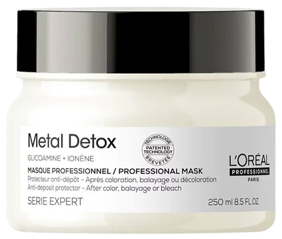 Máscara Capilar L'Oréal Serie Expert Metal Detox Glicoamine - 250mL