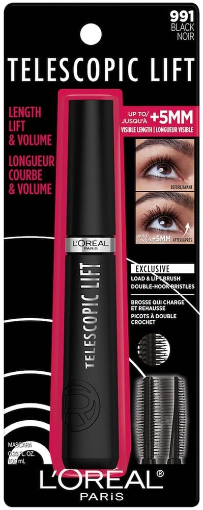 Máscara para Cílios L'Oréal Telescopic Lift Black Noir 10mL