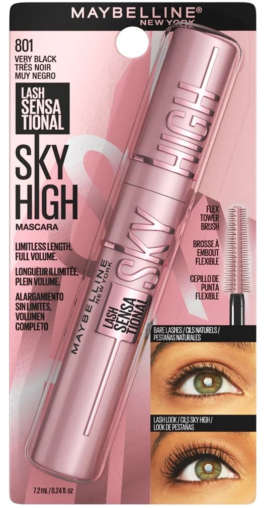Máscara para Cílios Maybelline Sky High Very Black 7.2mL