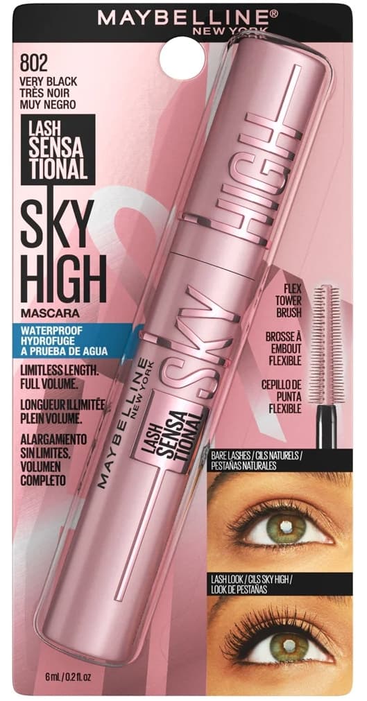 Máscara para Cílios Maybelline Sky High Very Black 802 - 6mL