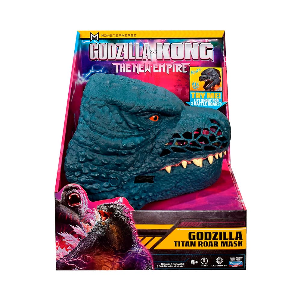 Máscara Godzilla X Kong The New Empire Godzilla 35671 Playmates Toys