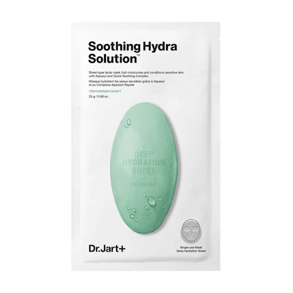 Máscara Facial Dr.jart+ Soothing Hydra Solution 5 Máscaras 25G