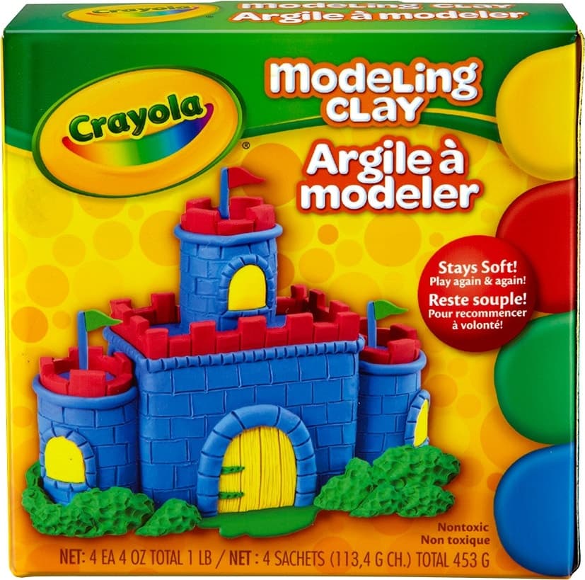 Massa de Modelar Crayola Modeling Clay 57-0300 (4 Unidades)