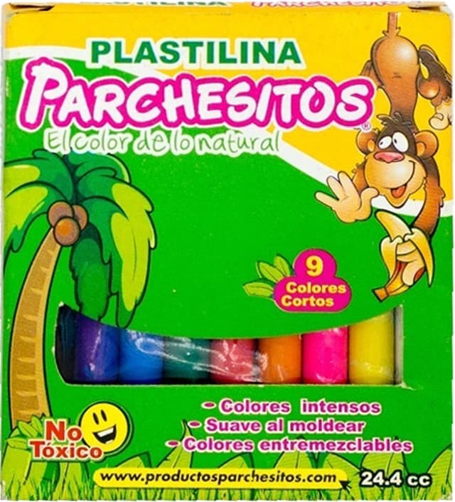 Massa de Modelar Doricolor Parchesitos 9 Cores