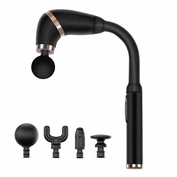 Massageador Elétrico Corporal Muscular Portátil Bld-339 20W Com Acessórios Preto