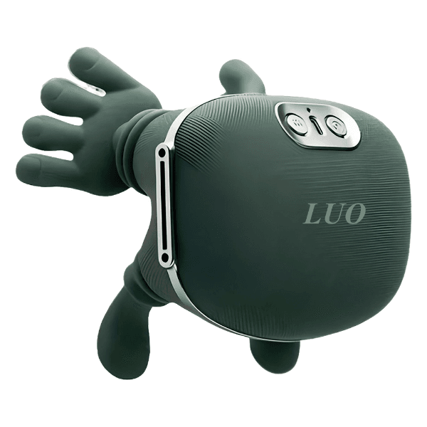Massageador Elétrico de Pescoço Luo Lu-49010 10W 5V Recarregável Verde