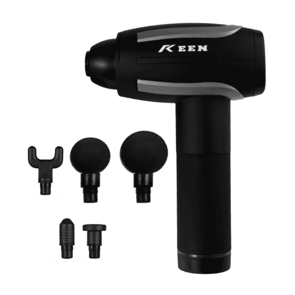Massageador Muscular Keen Em005 com 6 Cabeças Recarregável 2000mAh Preto