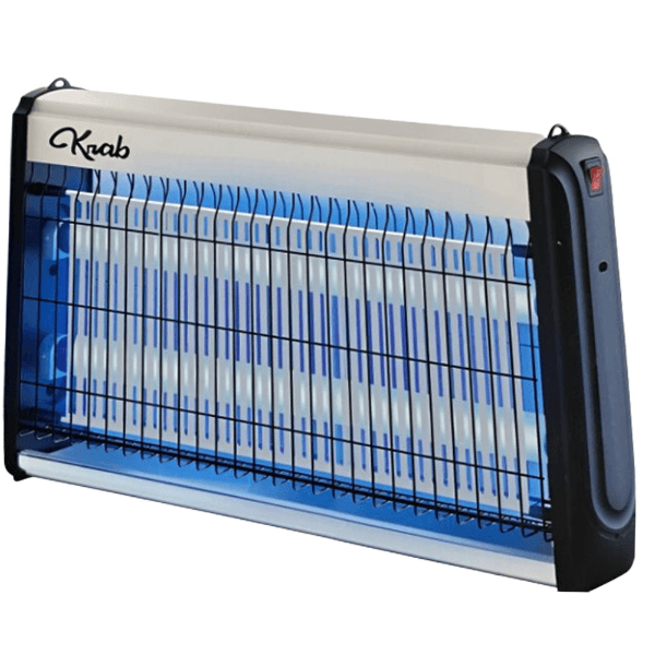 Mata Insetos Elétrico Krab Kbmie150 15W 2 Lâmpadas Uv 110V ~ 60Hz Branco/Preto