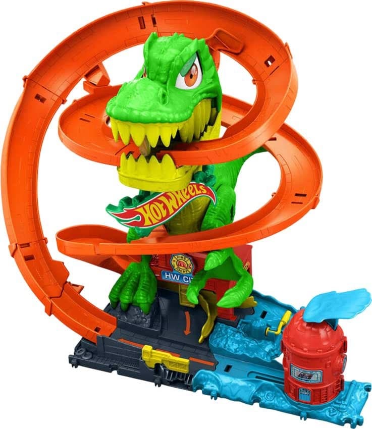 Brinquedo Mattel Hot Wheels City T-Rex Blaze Battle - Jbm73