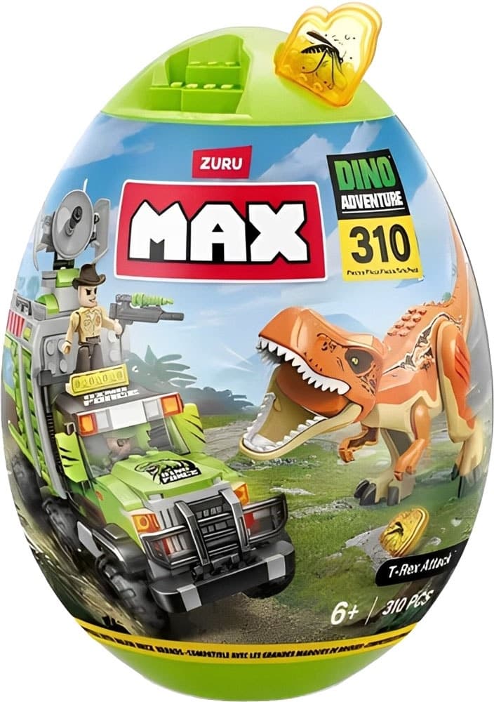 Brinquedo Max Dino Adventure T-Rex Attack Zuru 83155 310 Peças