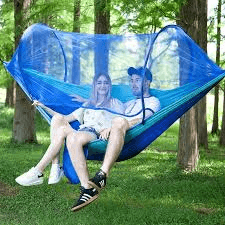 Maxgo Hamaca Con Mosquitera Max-hmc-az Azul