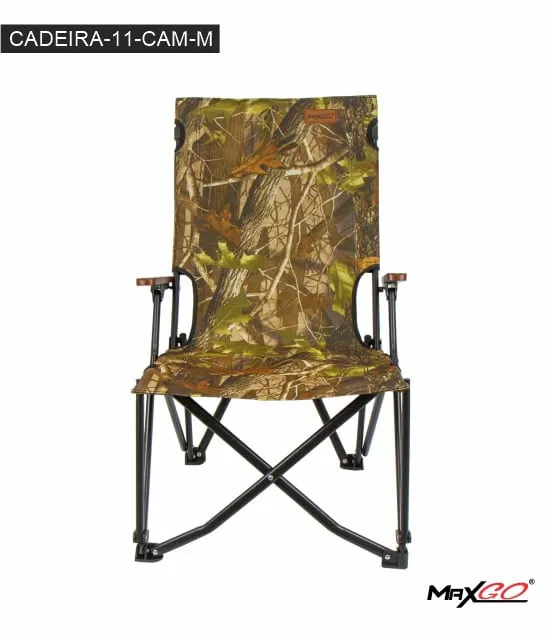 Cadeira Dobrável Maxgo Cadeira-11-Cam-M Camuflado Marrom