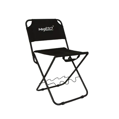 Cadeira Dobrável Maxgo Com Suporte Para Vara Cadeira-12-Ne Preto