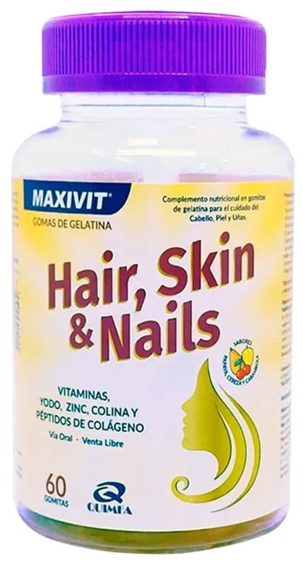 Suplemento Maxivit Hair Skin & Nails (60 Gummies)