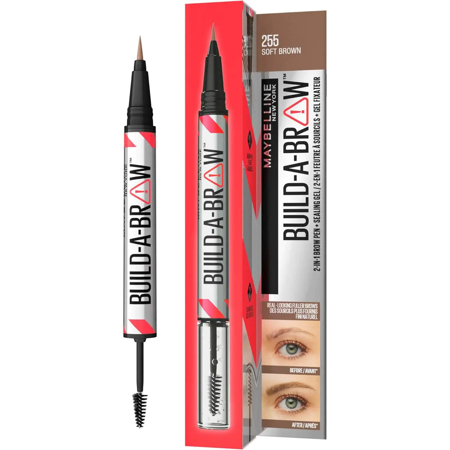 Lápis de Sobrancelha Maybelline Build-a-Brow Soft Brown