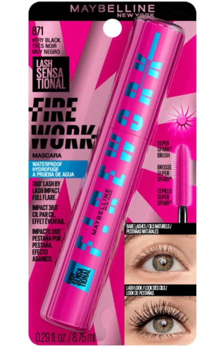 Máscara para Cílios Maybelline Lash Sensational Firework 871WP Very Black