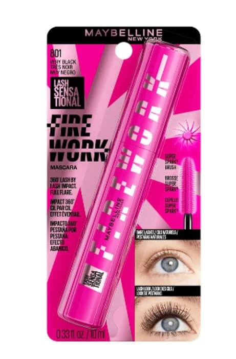 Máscara para Cílios Maybelline Lash Sensational Firework Wp 801 Very Black
