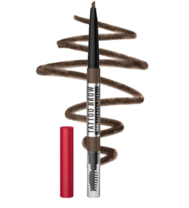 Lápis Pigmento para Sobrancelha Maybelline Tattoo Brow Dark Brown