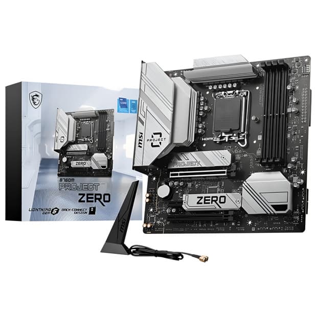 Placa-mãe Msi MB 1700 Msi B760M Project Zero DDR5/WIFI6E/BT 5.3