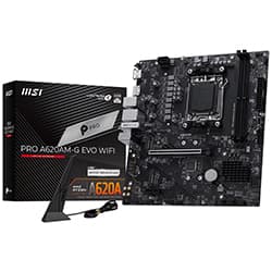 Placa-mãe Msi Pro A620AM-G Evo Wi-Fi DDR5 WIFI6E BT Dp HDMI USB3.2 Glan Som