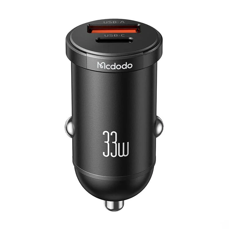 Carregador Veicular Mcdodo Cc-2320 33W Dual USB-C/USB-A Preto