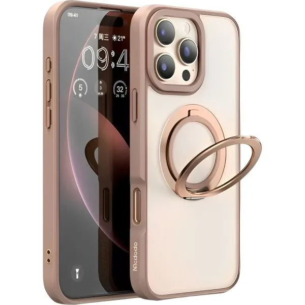 Capa Magnética Mcdodo para iPhone 16 Pro Max Dourada
