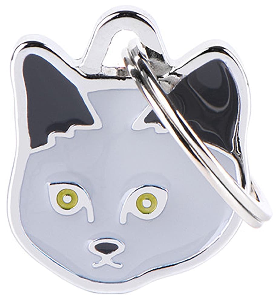 Medalha de Identificação MyFamily Chartreux Mf35 Cinza
