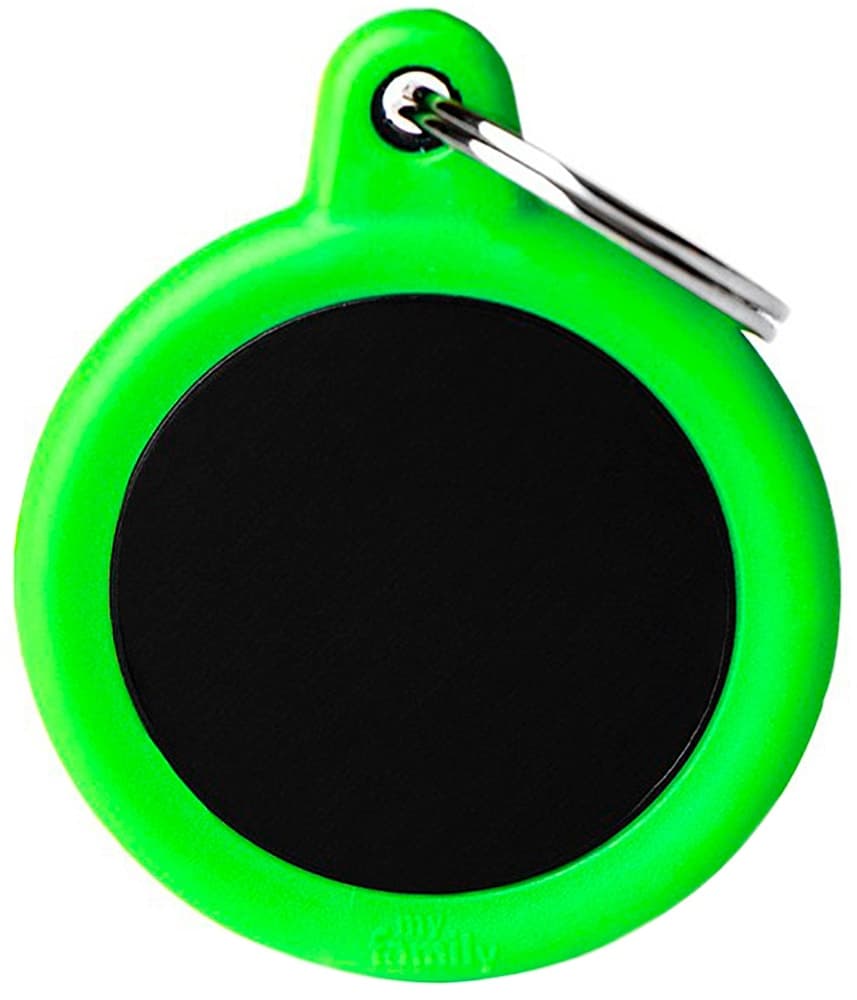 Medalha de Identificação MyFamily Hushtag HTA04GREENMP Verde