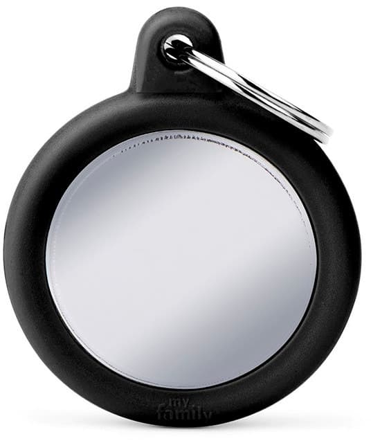 Medalha de Identificação MyFamily Hushtag HTB04BLACK Cromado/Preto