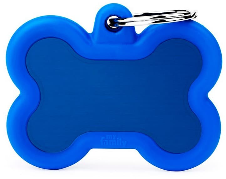 Medalha de Identificação Myfamily Hushtag Osso HTA01BLUE Azul