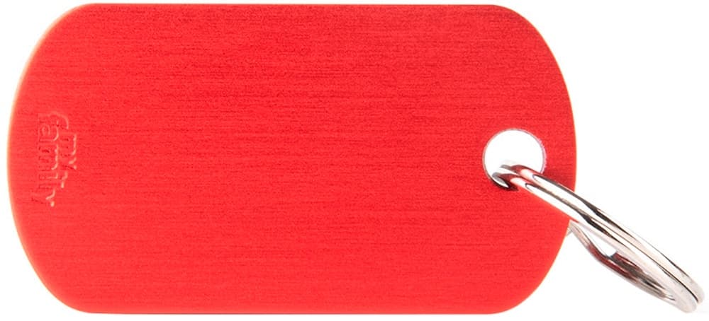 Medalha de Identificação MyFamily Military Mfb77 Vermelho
