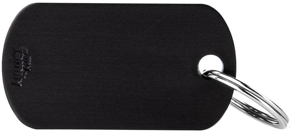Medalha de Identificação MyFamily Military Mfb79 - Preto